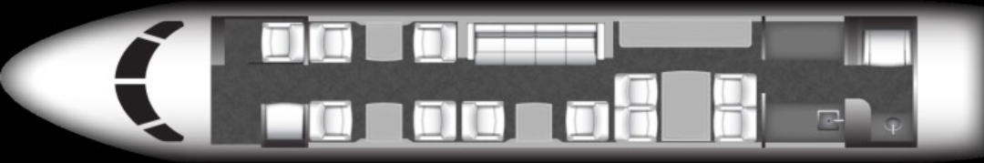 2001 GULFSTREAM GV Floorplan